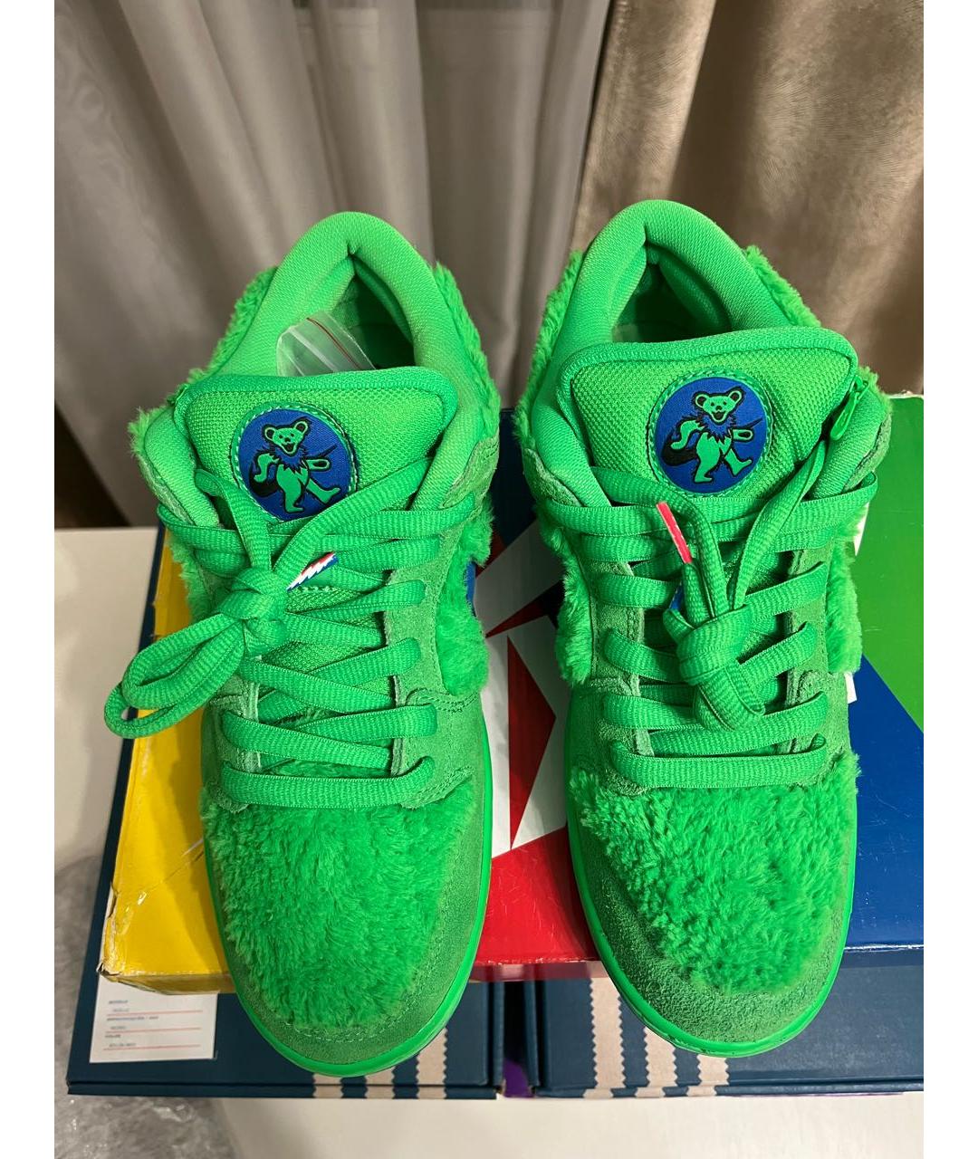 NIKE Зеленые низкие кроссовки / кеды, фото 2
