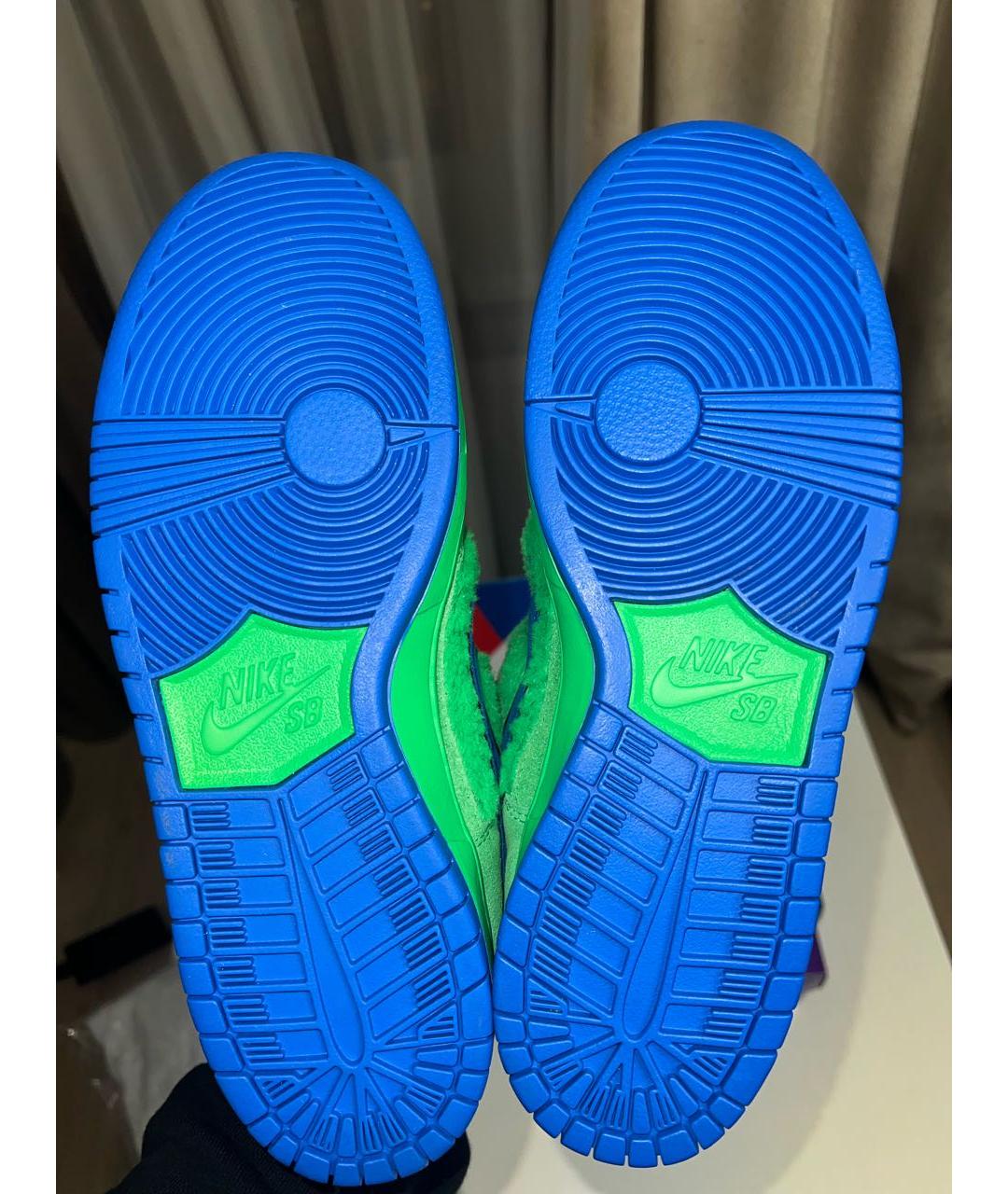 NIKE Зеленые низкие кроссовки / кеды, фото 4