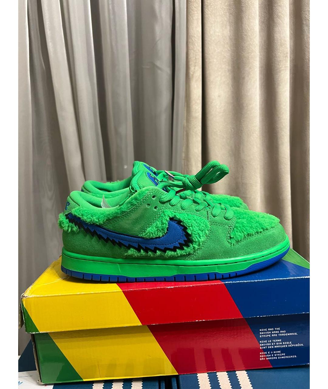 NIKE Зеленые низкие кроссовки / кеды, фото 5