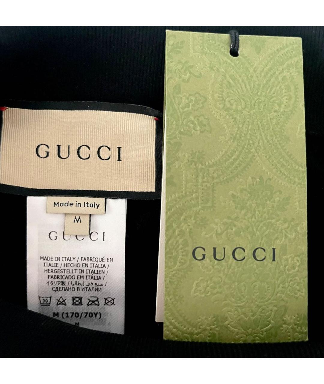 GUCCI Черные полиамидовые леггинсы и велосипедки, фото 3