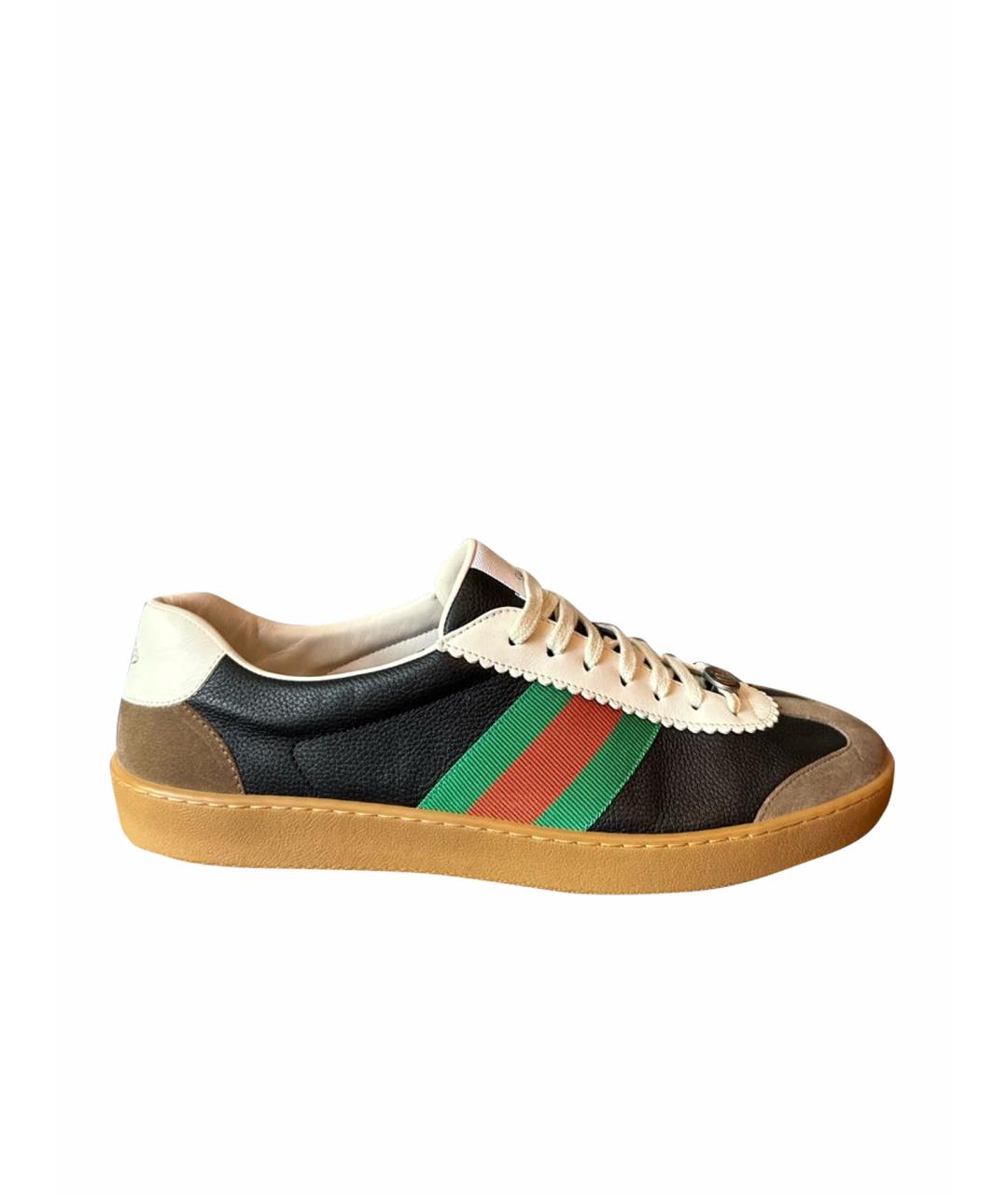GUCCI Кожаные низкие кроссовки / кеды, фото 1