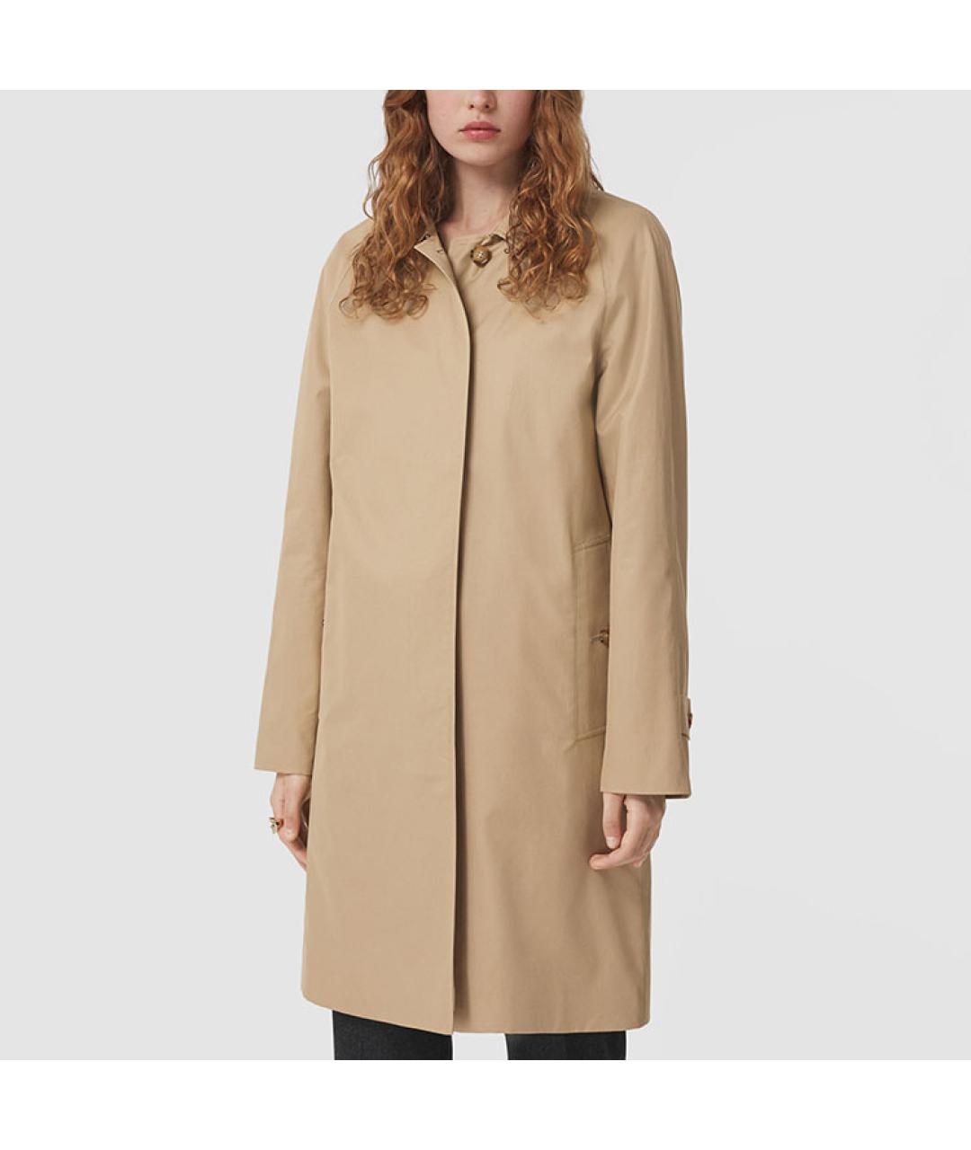 BURBERRY Бежевое пальто, фото 4