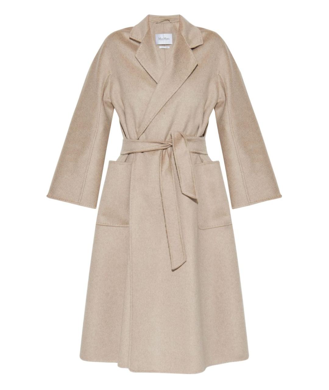 MAX MARA Бежевое кашемировое пальто, фото 1