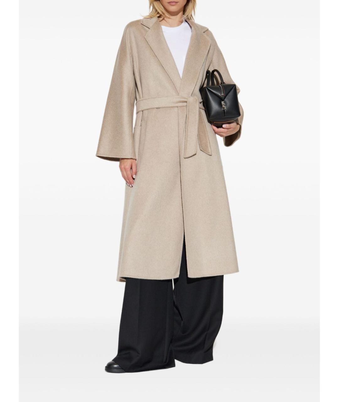 MAX MARA Бежевое кашемировое пальто, фото 3