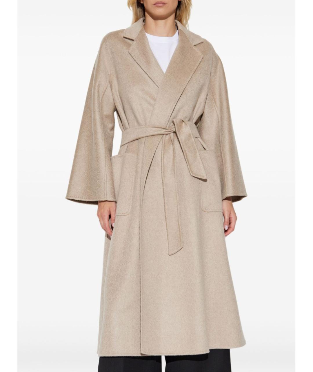 MAX MARA Бежевое кашемировое пальто, фото 4