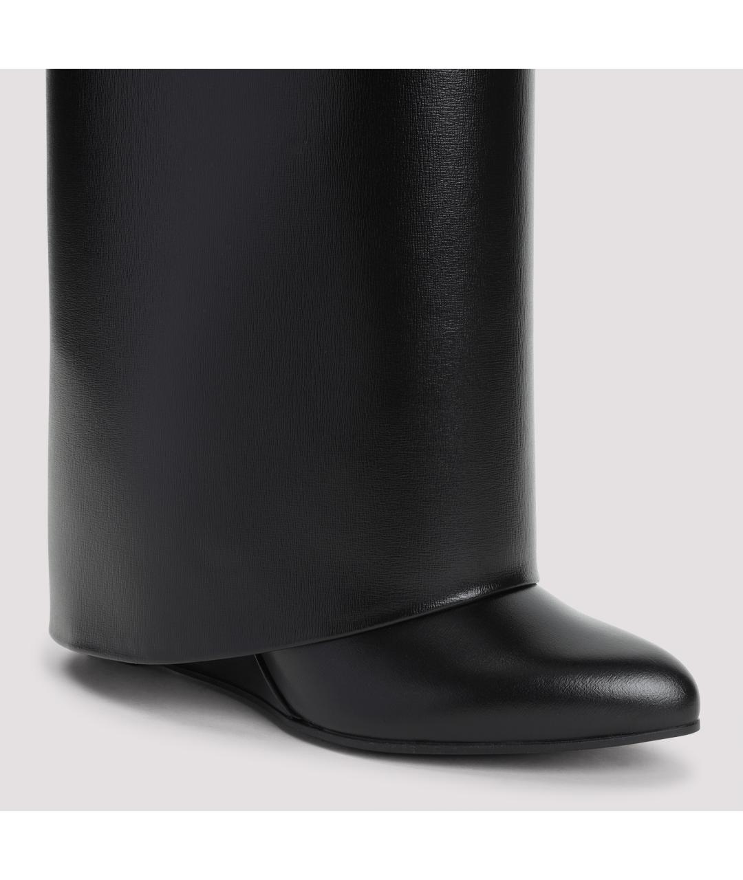 GIVENCHY Черные кожаные сапоги, фото 4
