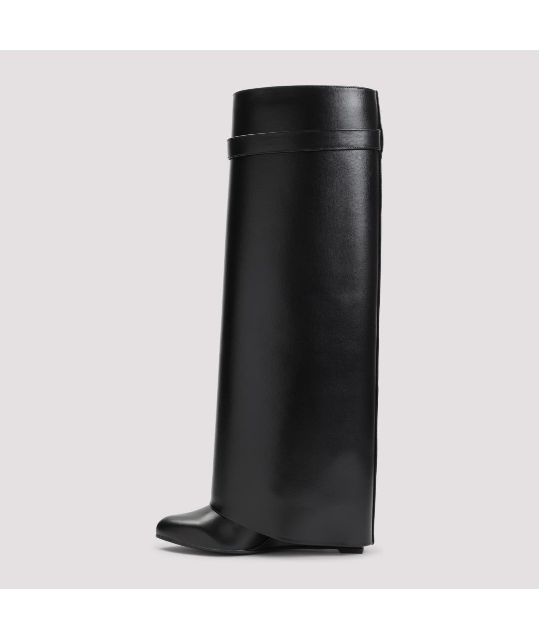GIVENCHY Черные кожаные сапоги, фото 2