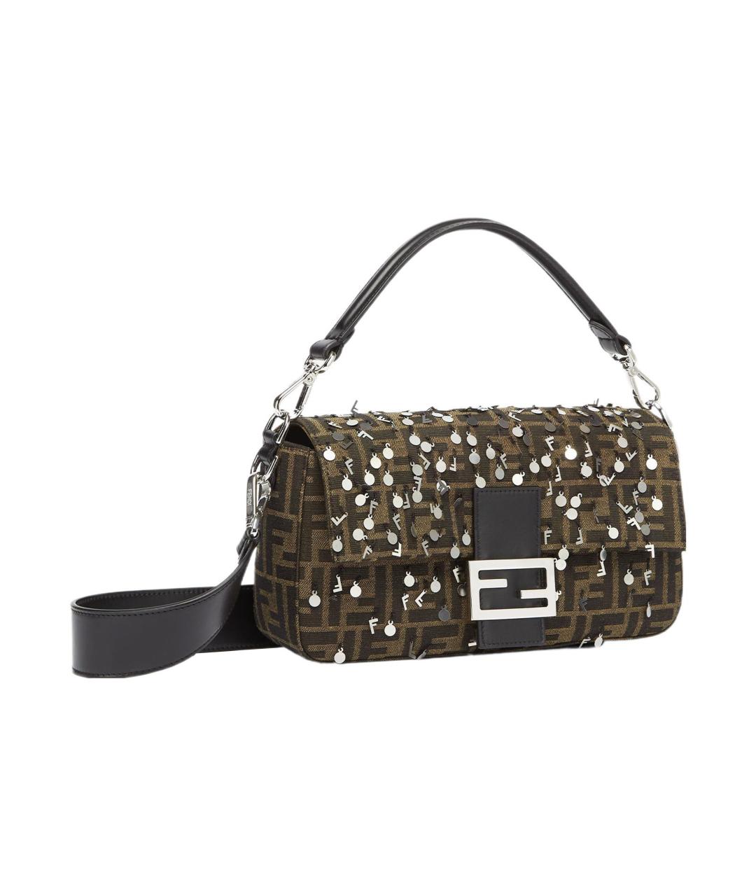 FENDI Коричневая сумка на плечо, фото 2