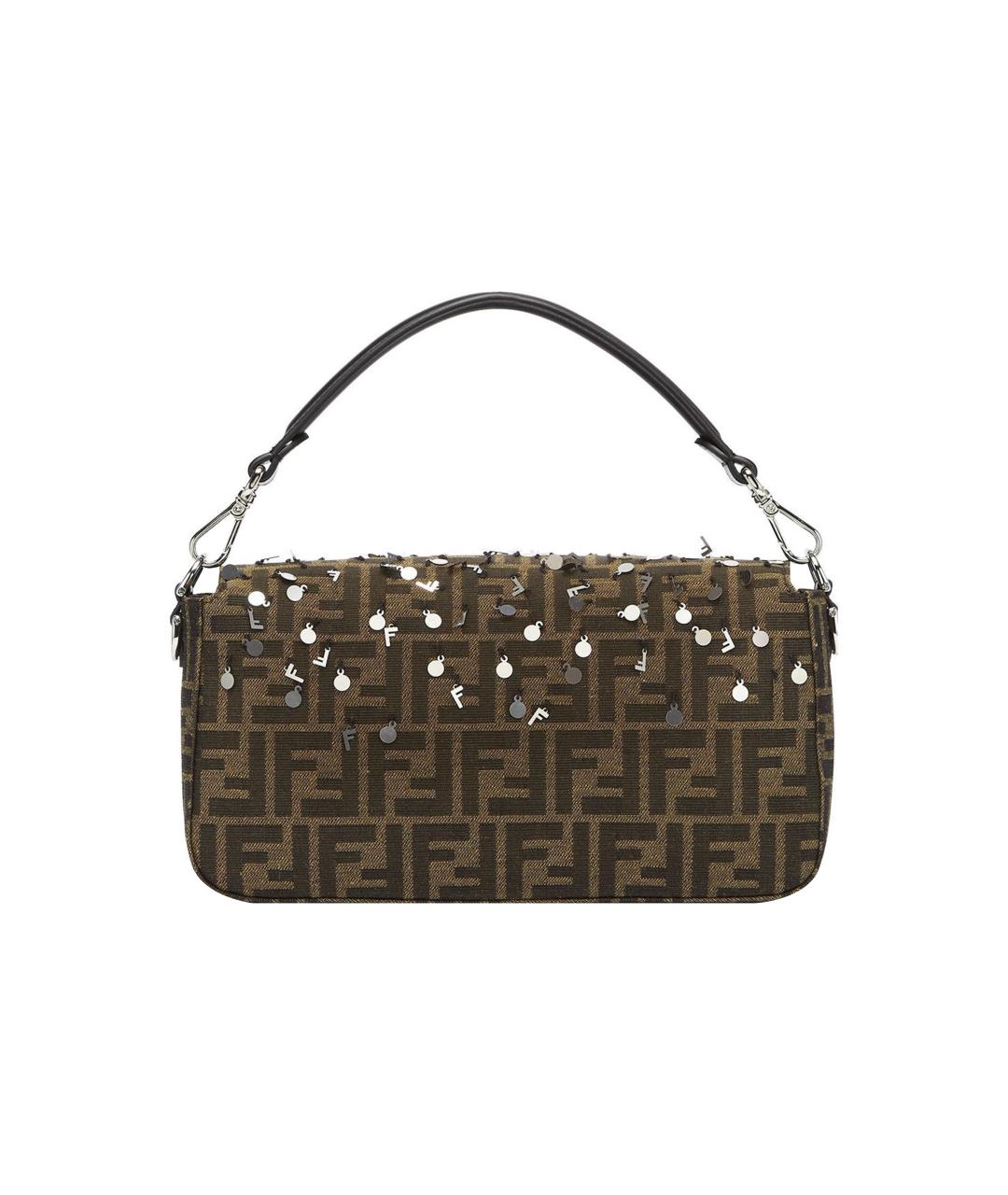 FENDI Коричневая сумка на плечо, фото 3