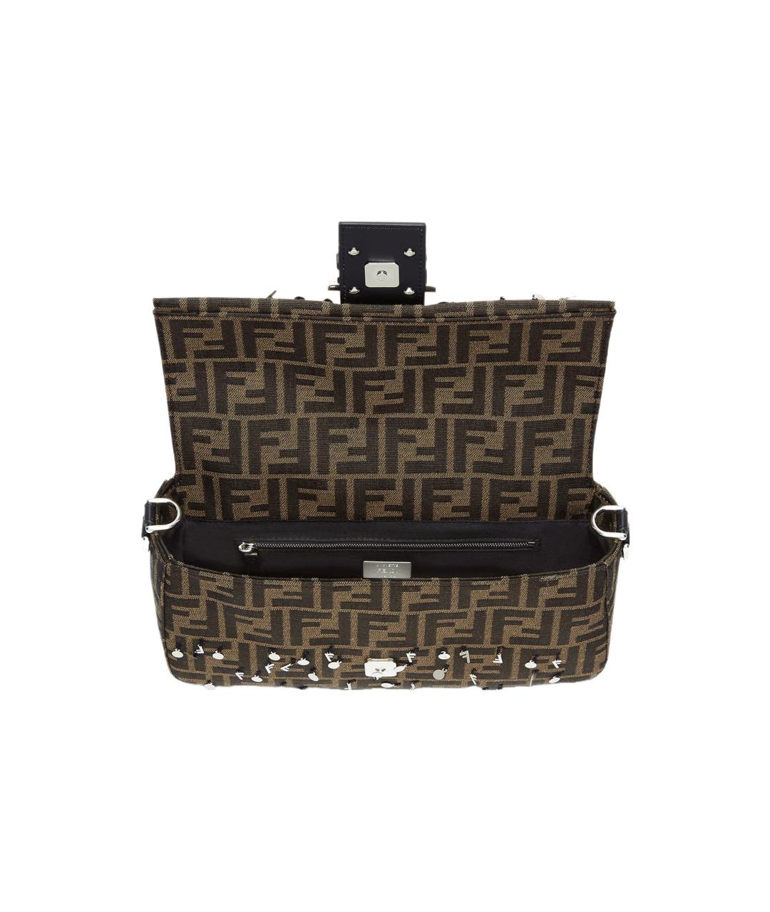 FENDI Коричневая сумка на плечо, фото 4