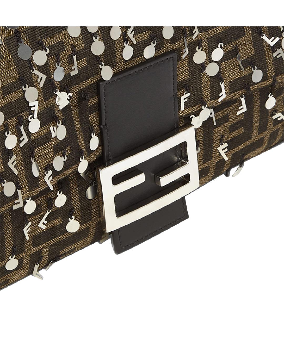 FENDI Коричневая сумка на плечо, фото 5
