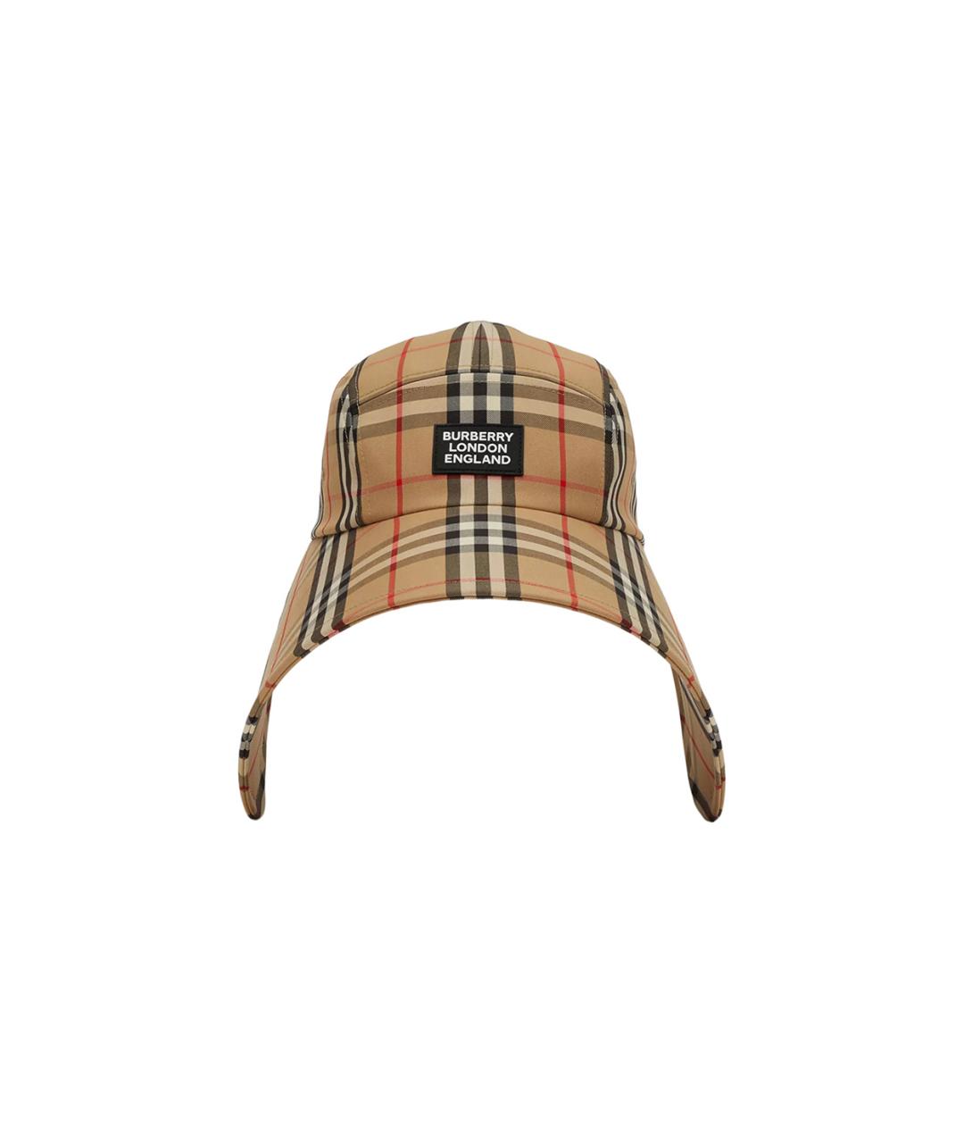 BURBERRY Бежевая кепка, фото 1
