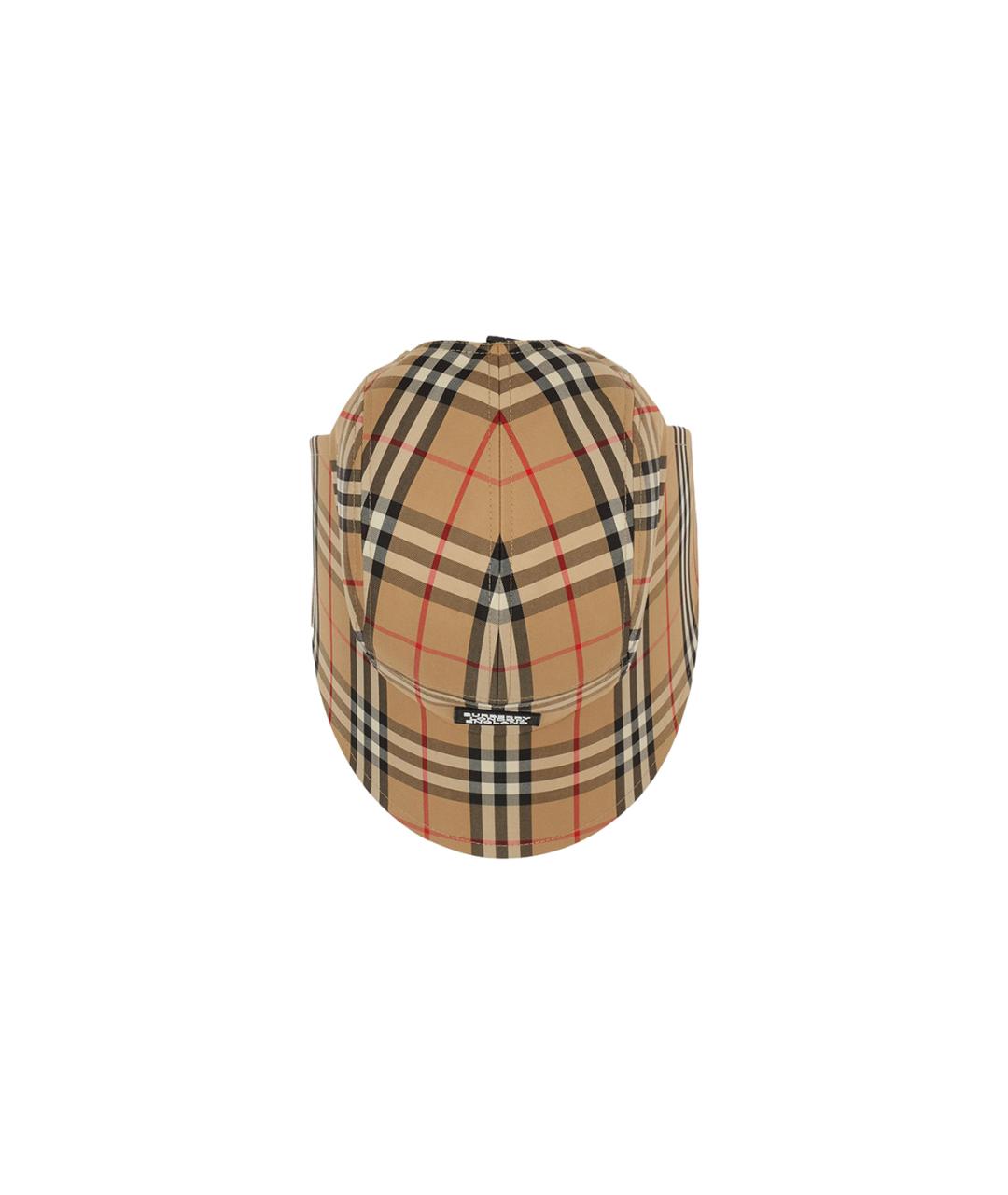 BURBERRY Бежевая кепка, фото 4