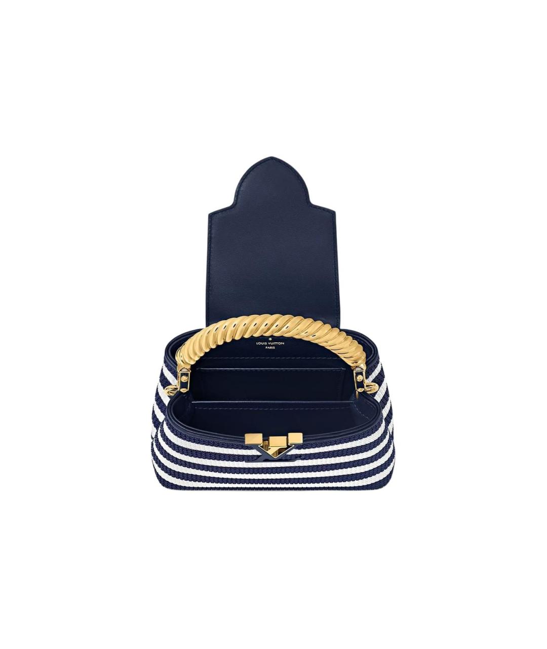 LOUIS VUITTON Синяя сумка с короткими ручками, фото 4