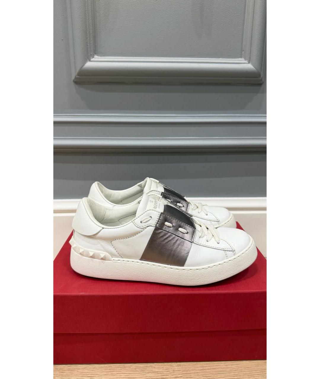 VALENTINO Белые кожаные кеды, фото 3