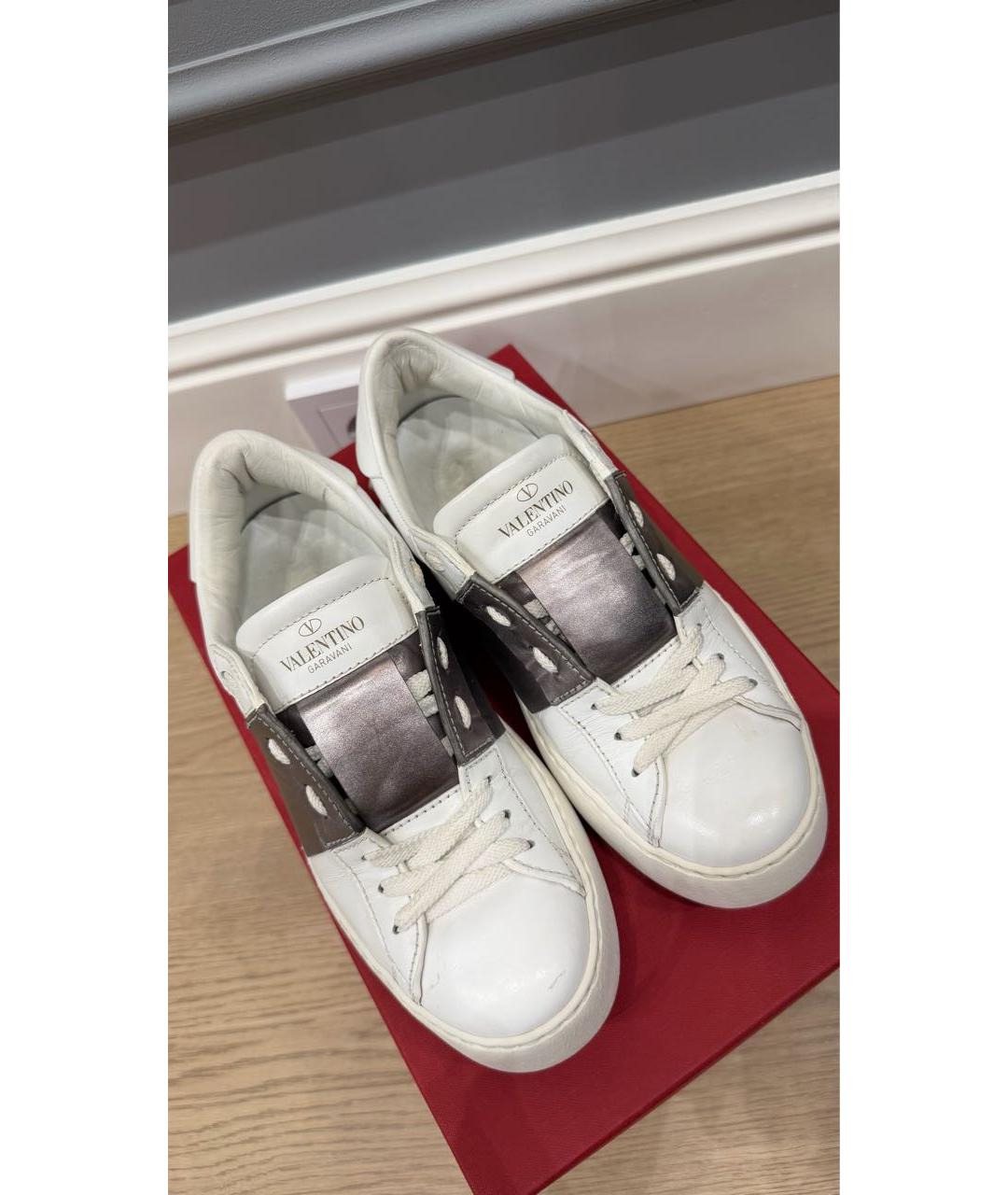 VALENTINO Белые кожаные кеды, фото 6