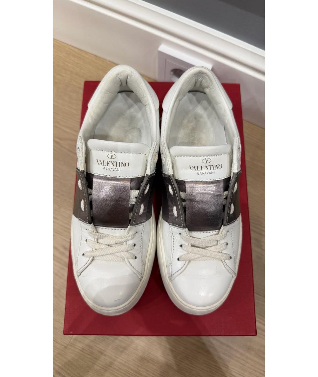 VALENTINO Белые кожаные кеды, фото 7