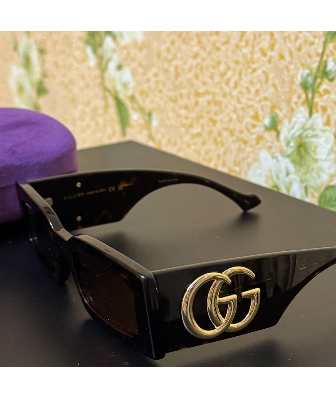 GUCCI Черные солнцезащитные очки, фото 2