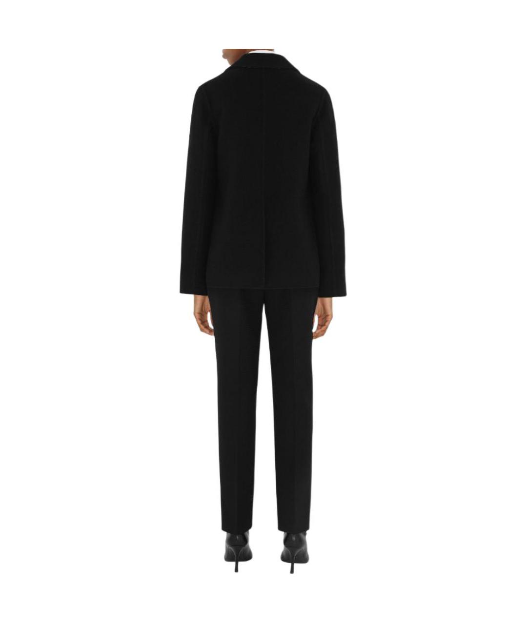 BURBERRY Черное шерстяное пальто, фото 4