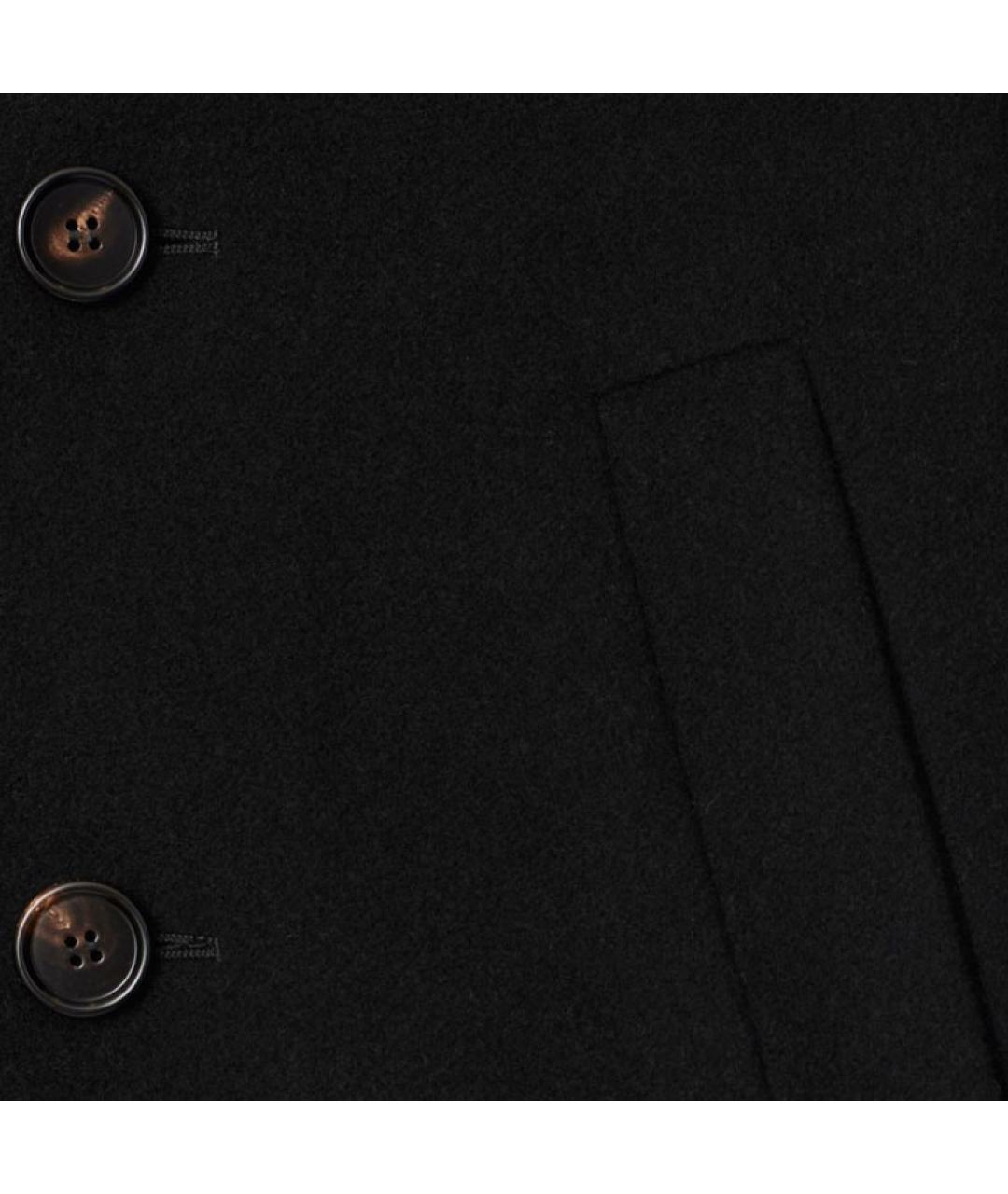 BURBERRY Черное шерстяное пальто, фото 6