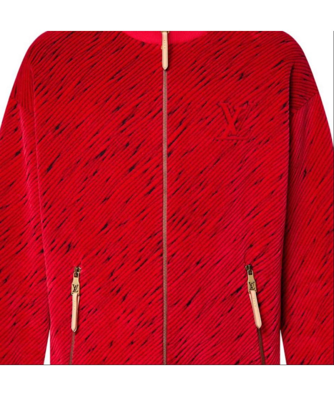 LOUIS VUITTON Красный хлопковый джемпер / свитер, фото 4