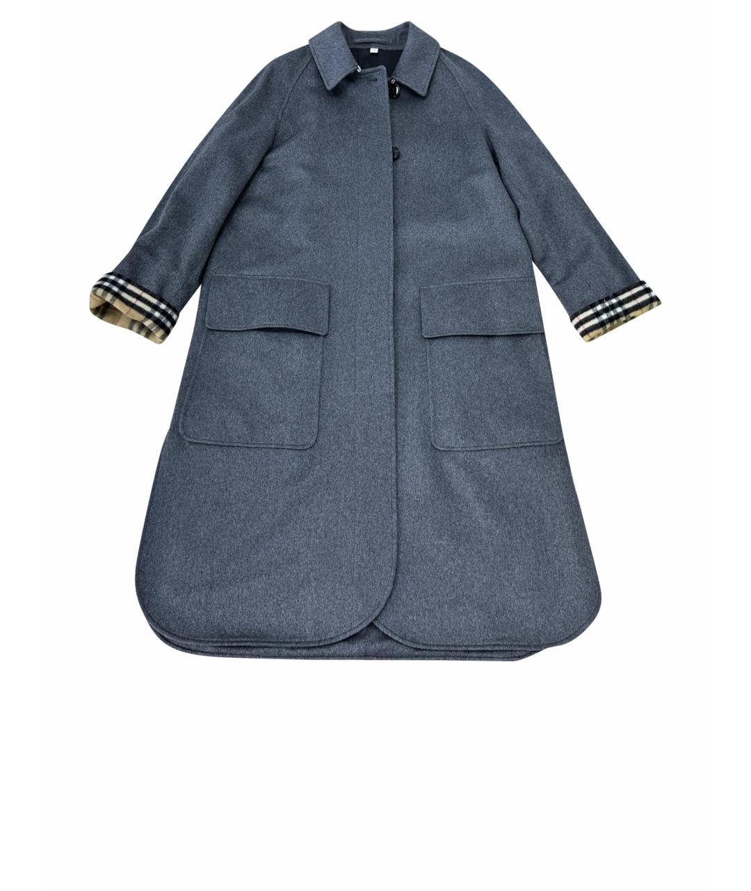 BURBERRY Серое пальто, фото 1