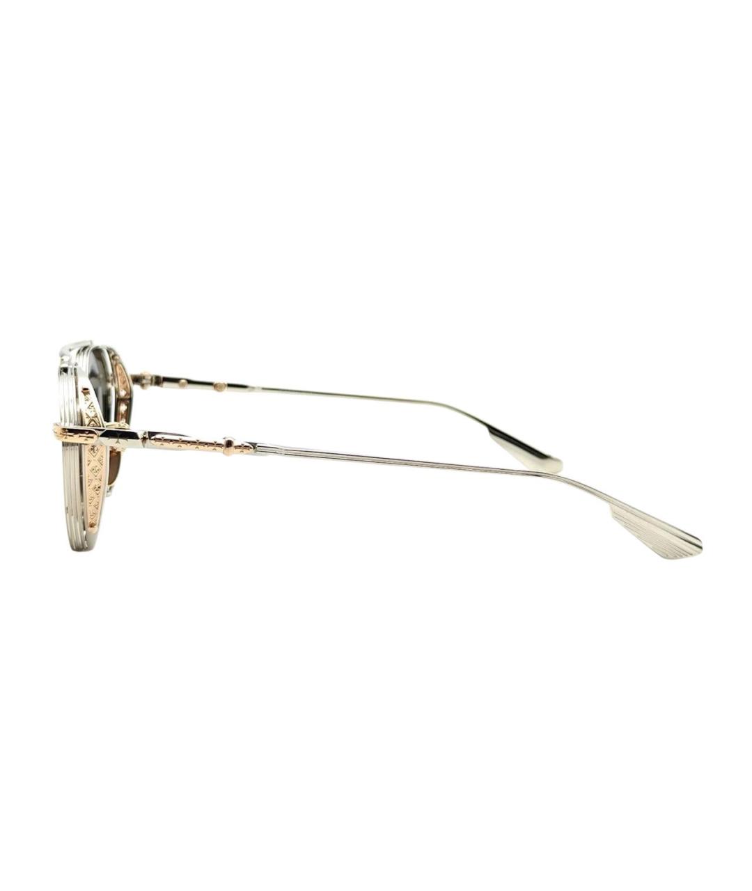 CHROME HEARTS Серебряные металлические солнцезащитные очки, фото 3