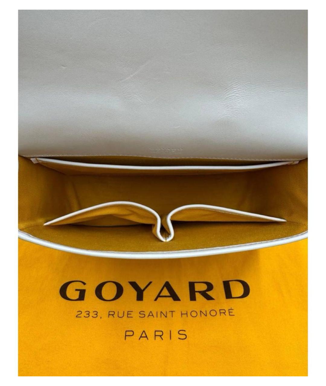 GOYARD Белая сумка на плечо, фото 5