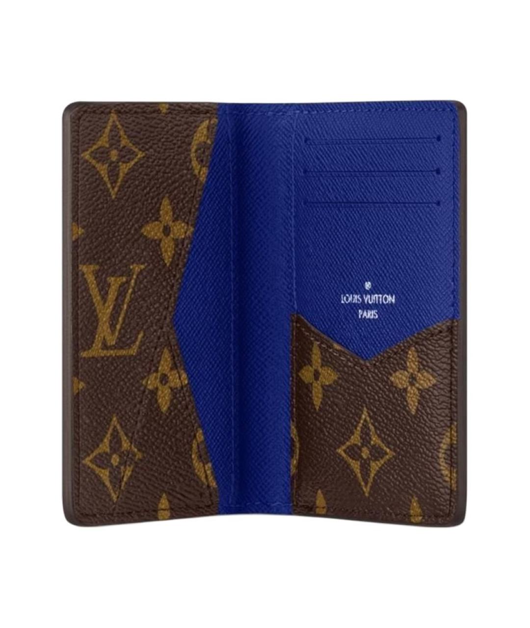 LOUIS VUITTON Коричневый кардхолдер, фото 3