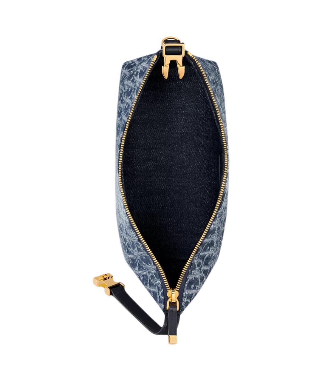 CHRISTIAN DIOR Синяя сумка через плечо, фото 3