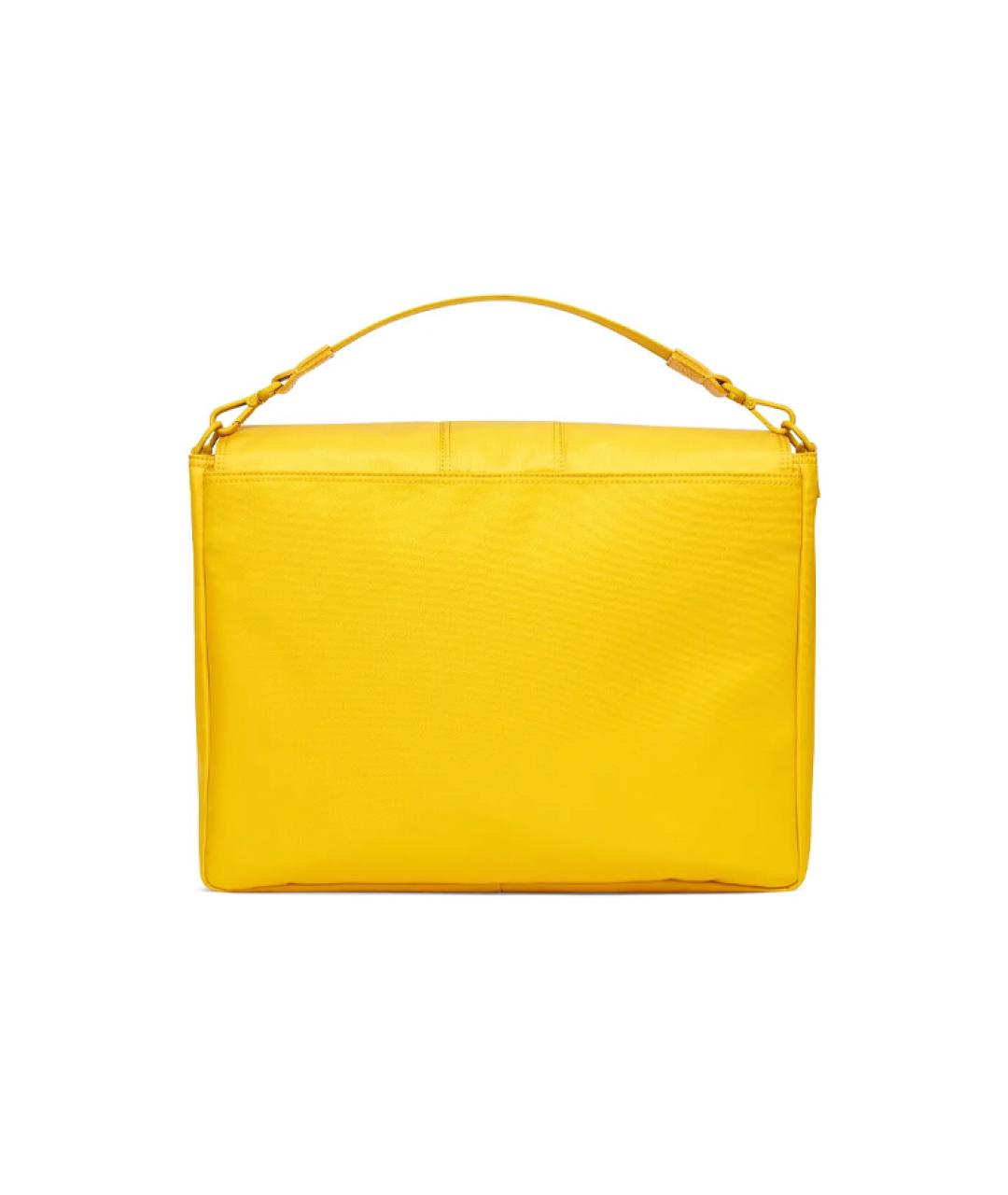 FENDI Желтая сумка на плечо, фото 3