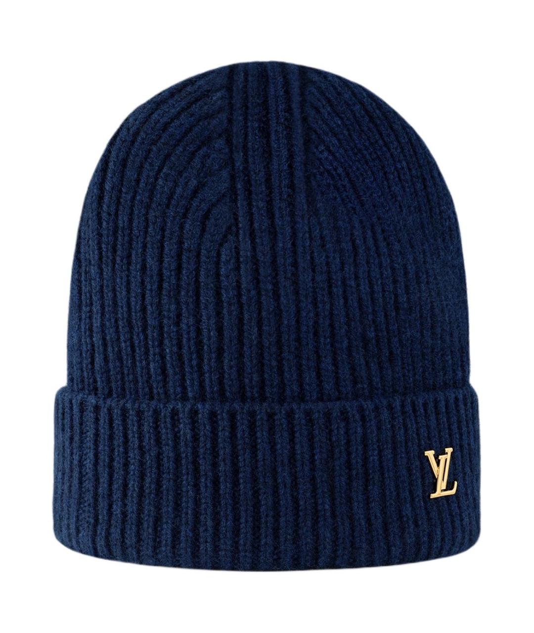 LOUIS VUITTON Синяя кашемировая шапка, фото 1