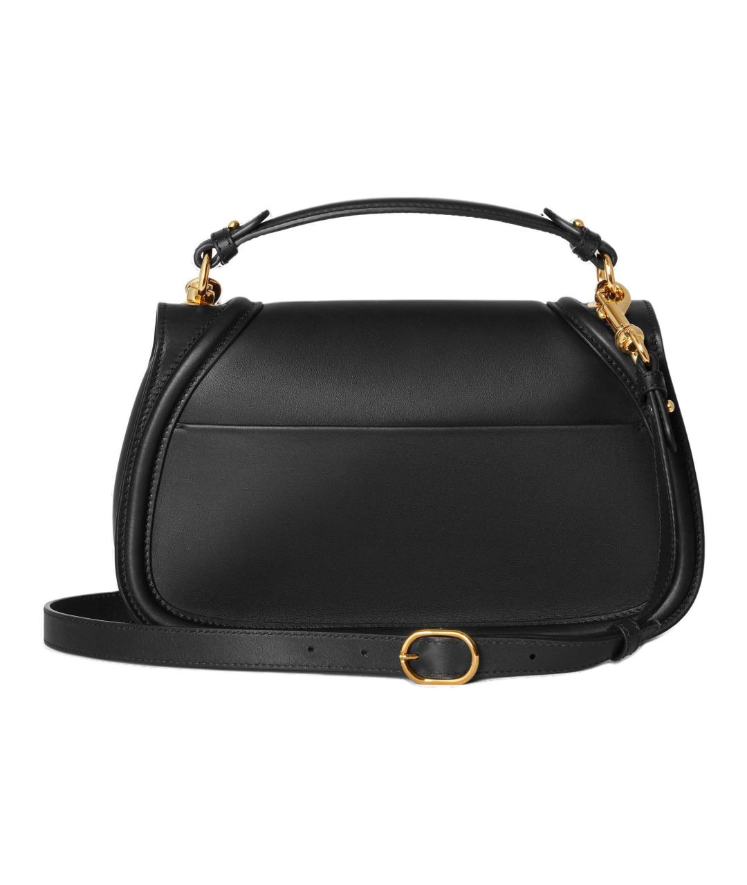GUCCI Черная кожаная сумка через плечо, фото 4