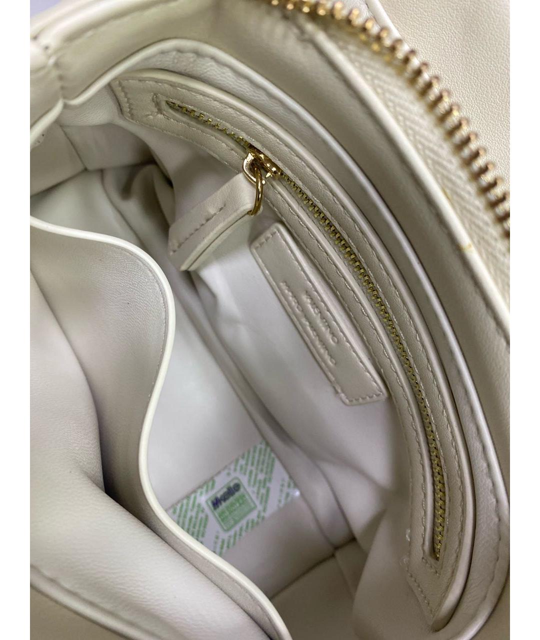 VALENTINO Бежевая сумка через плечо из искусственной кожи, фото 5