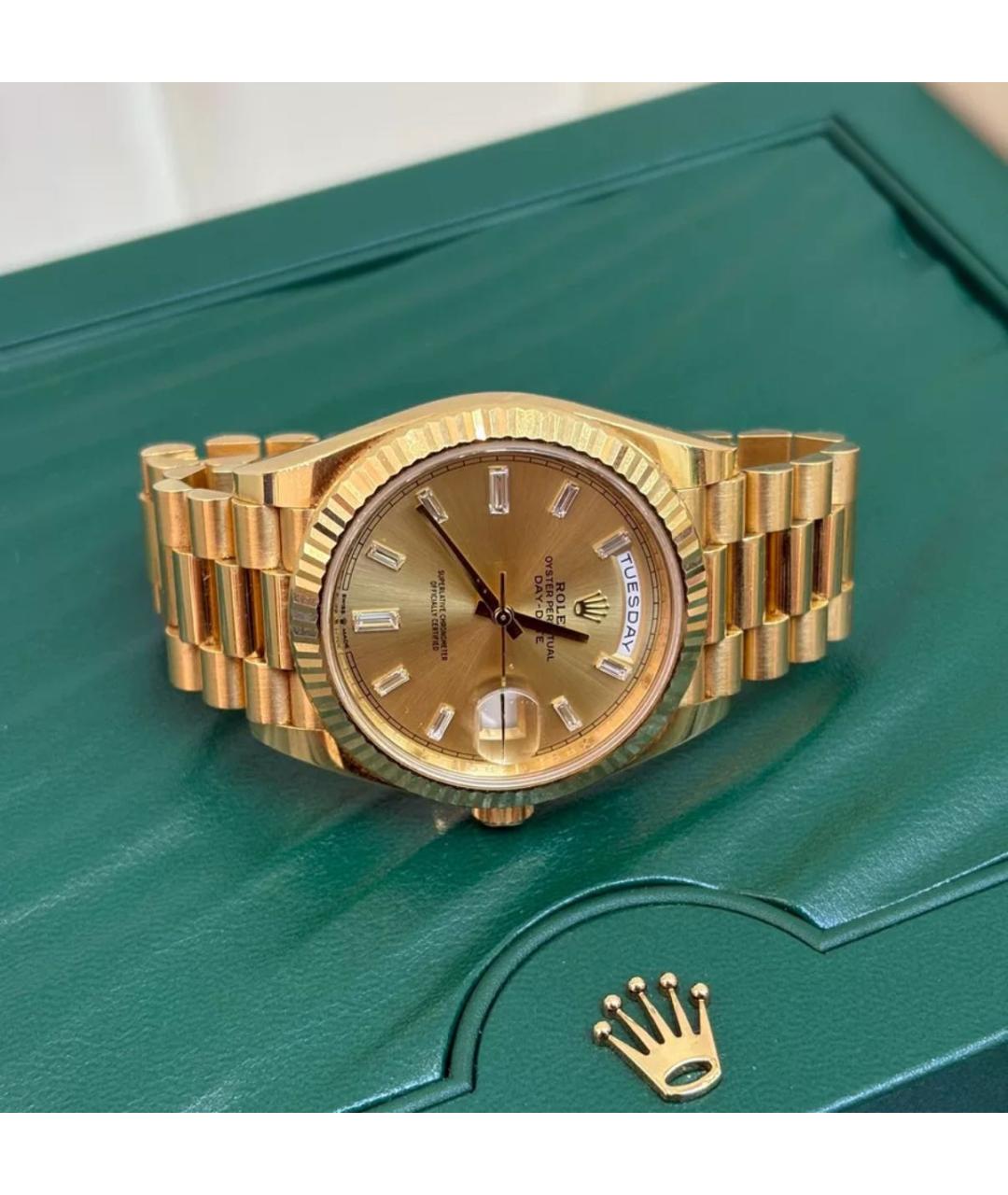 ROLEX Золотые часы, фото 7