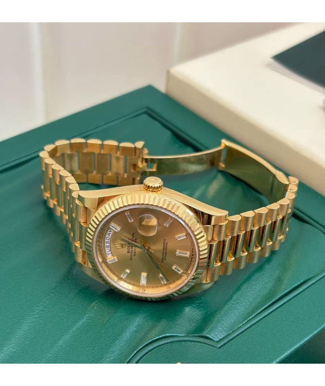 ROLEX Золотые часы, фото 6