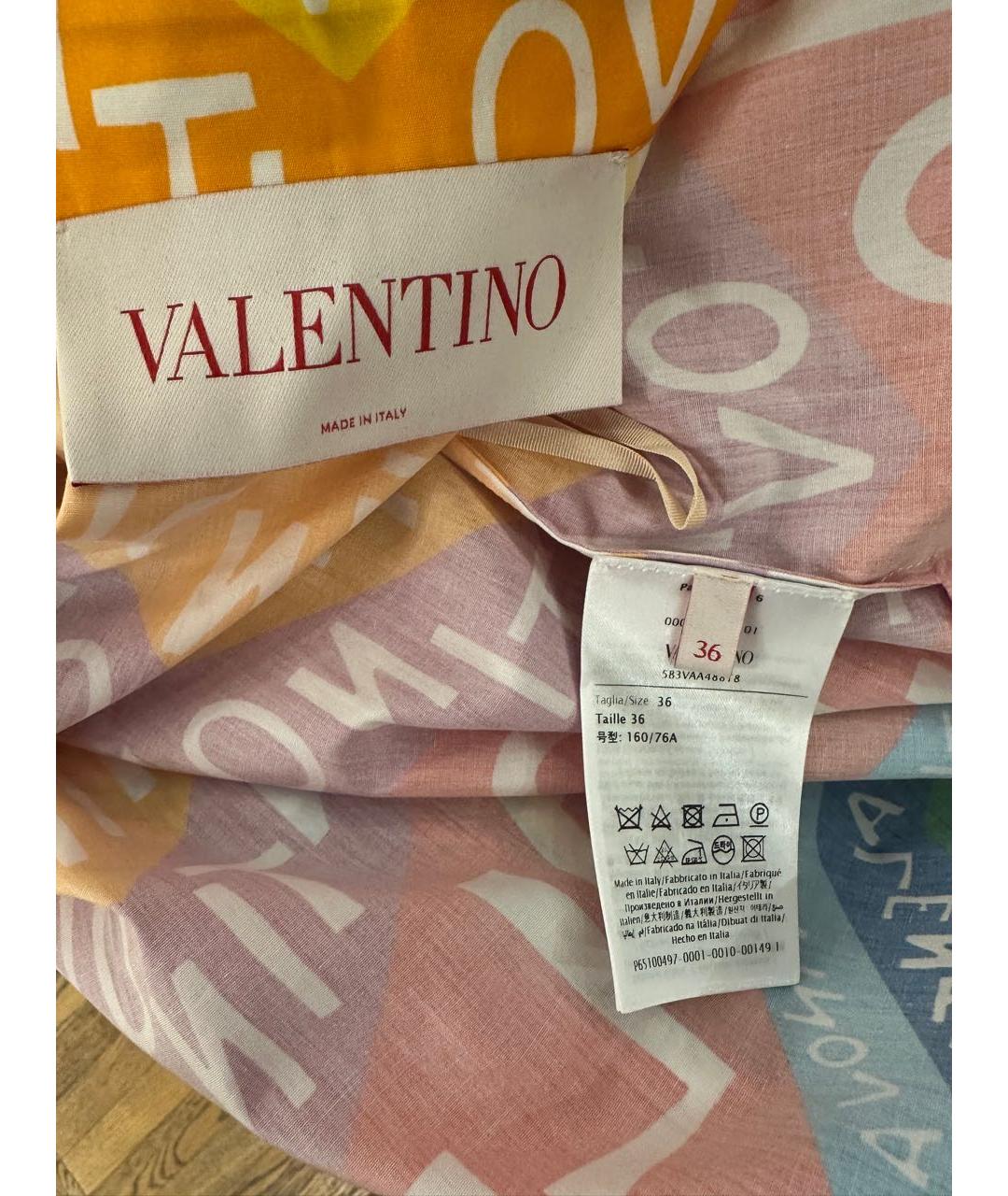 VALENTINO Мульти хлопковая рубашка, фото 4