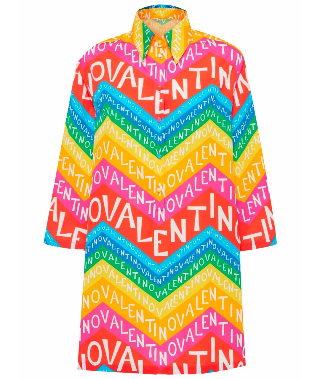 VALENTINO Мульти хлопковая рубашка, фото 1