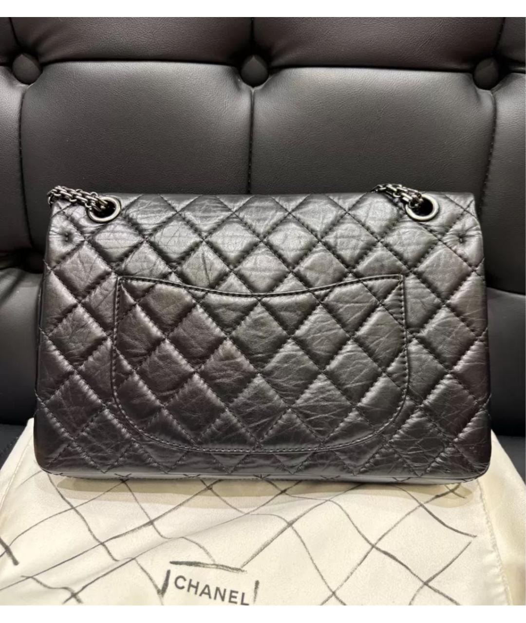 CHANEL Черная кожаная сумка через плечо, фото 3