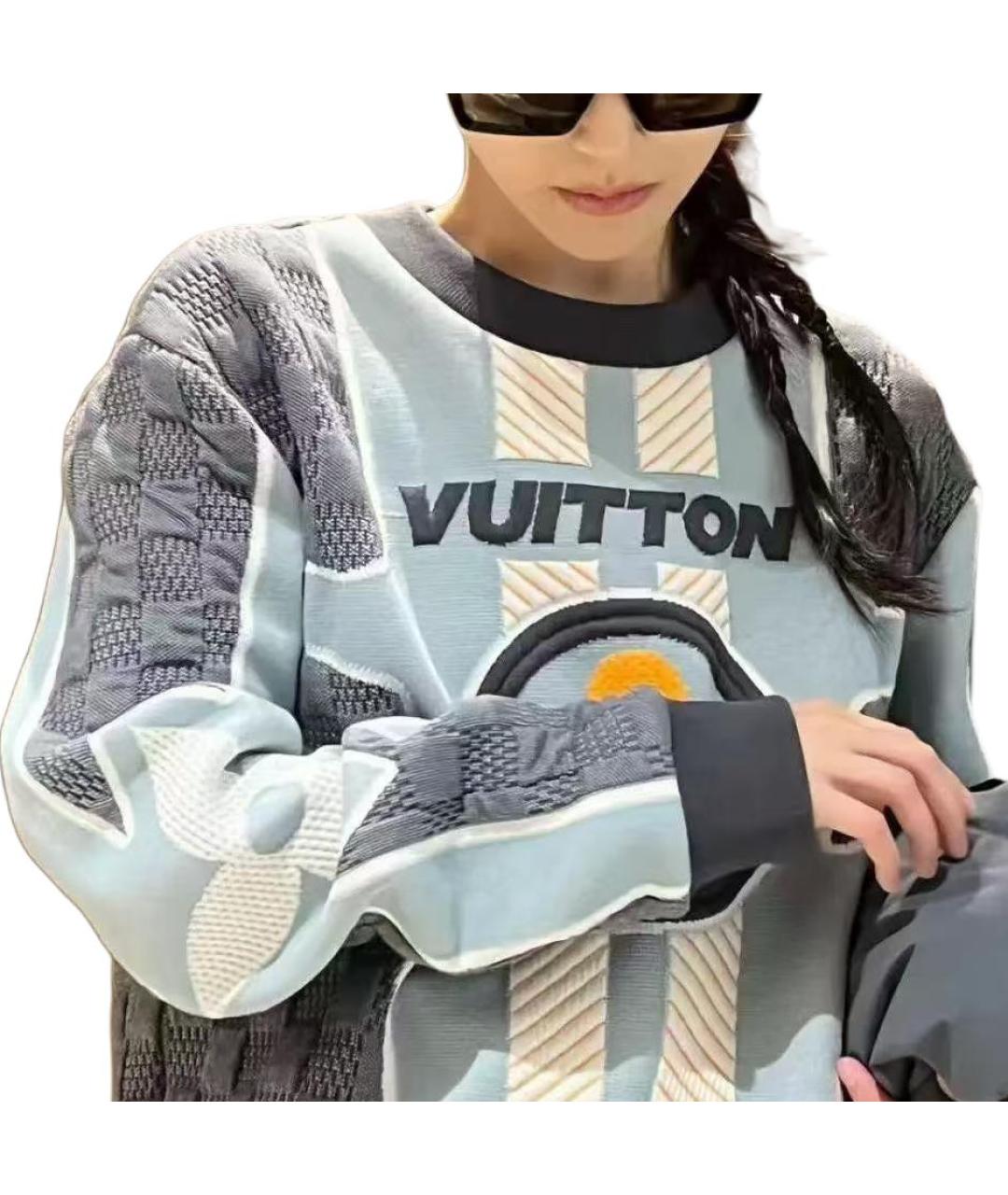 LOUIS VUITTON Голубой джемпер / свитер, фото 6