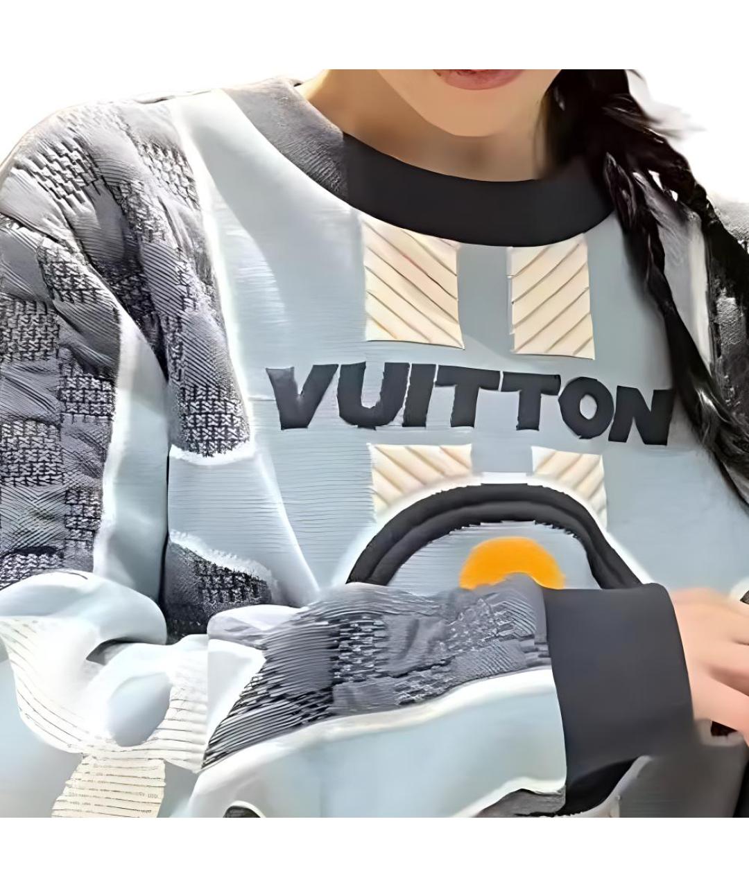 LOUIS VUITTON Голубой джемпер / свитер, фото 7