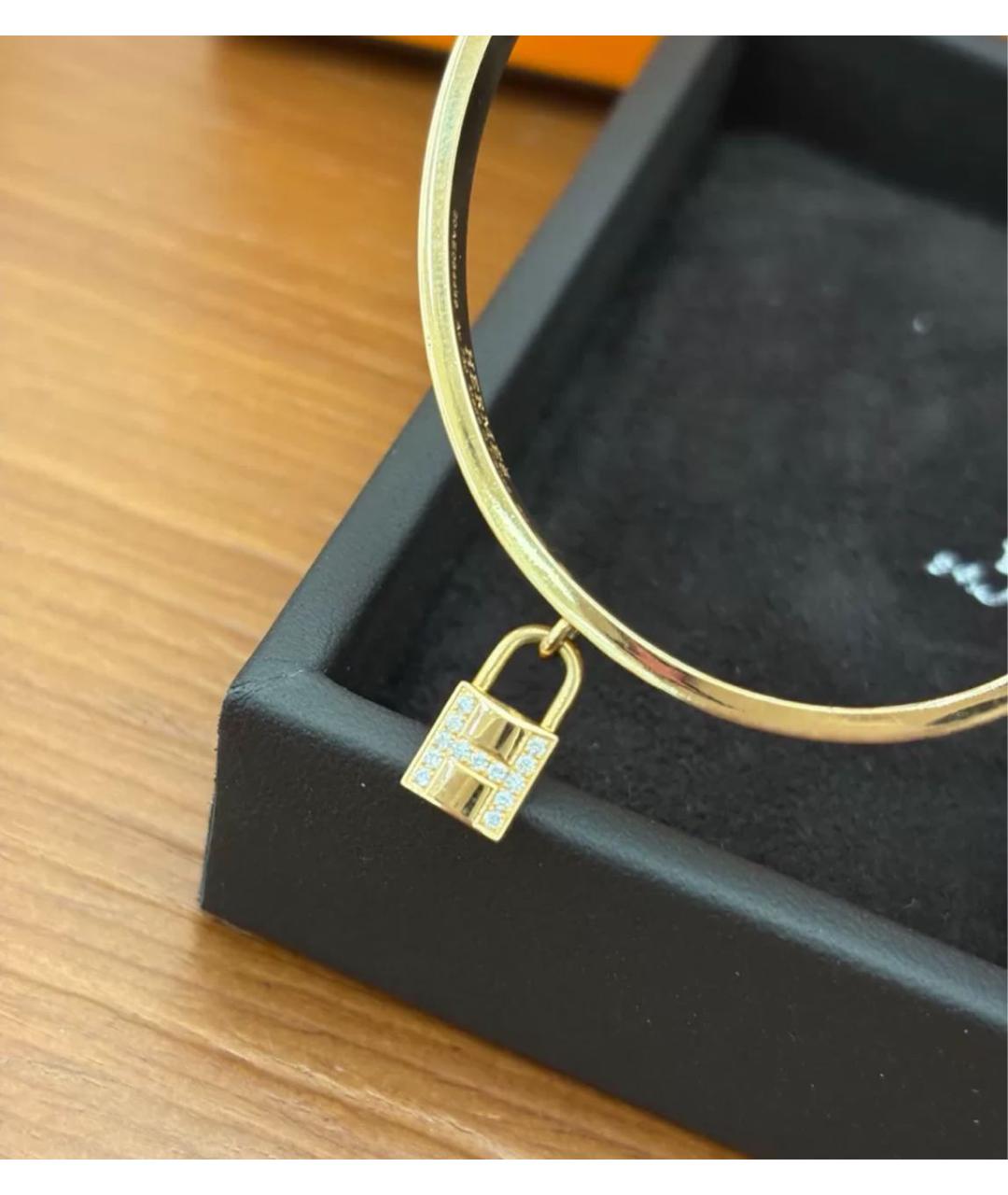 HERMES Золотой браслет из розового золота, фото 7