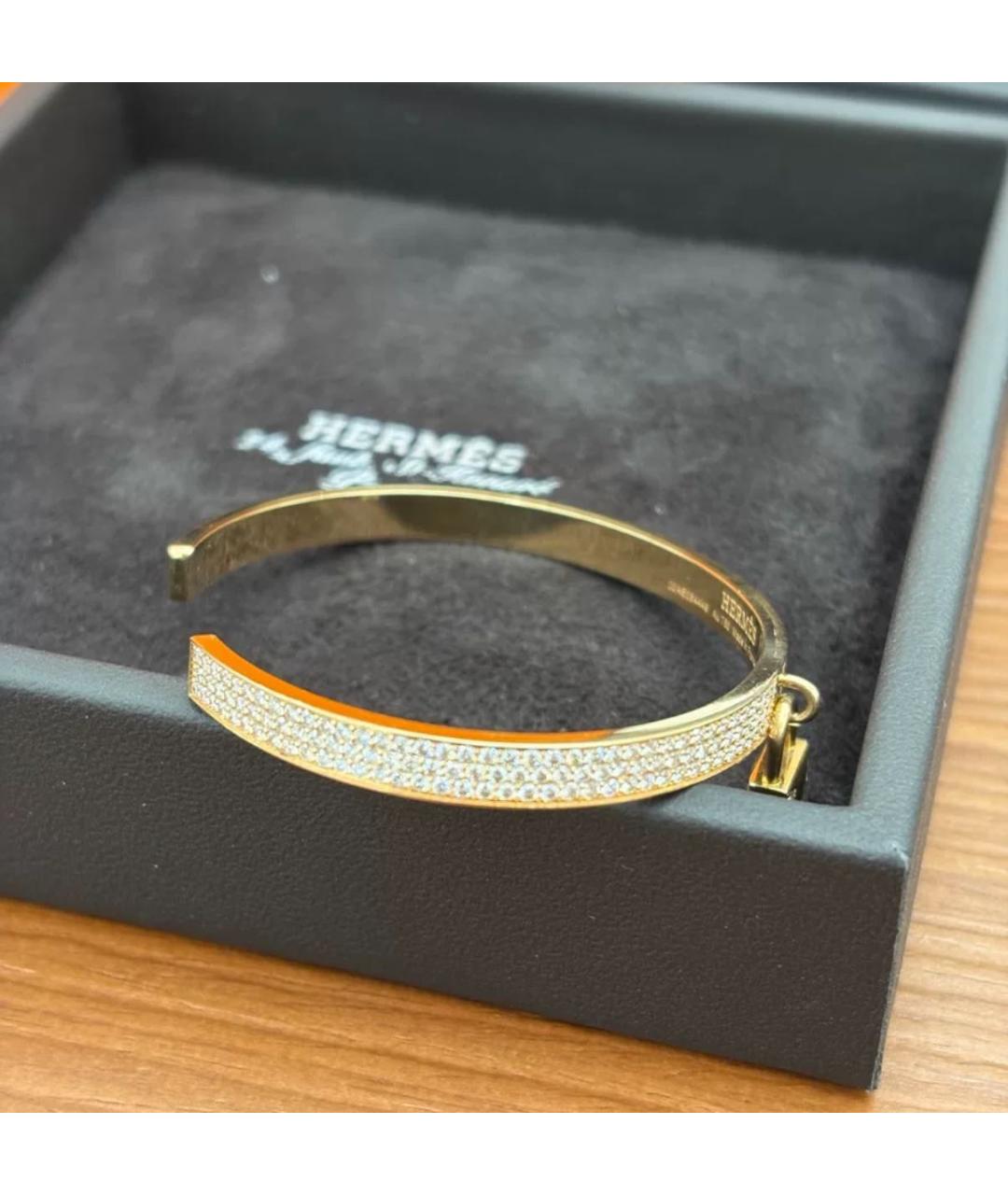 HERMES Золотой браслет из розового золота, фото 5