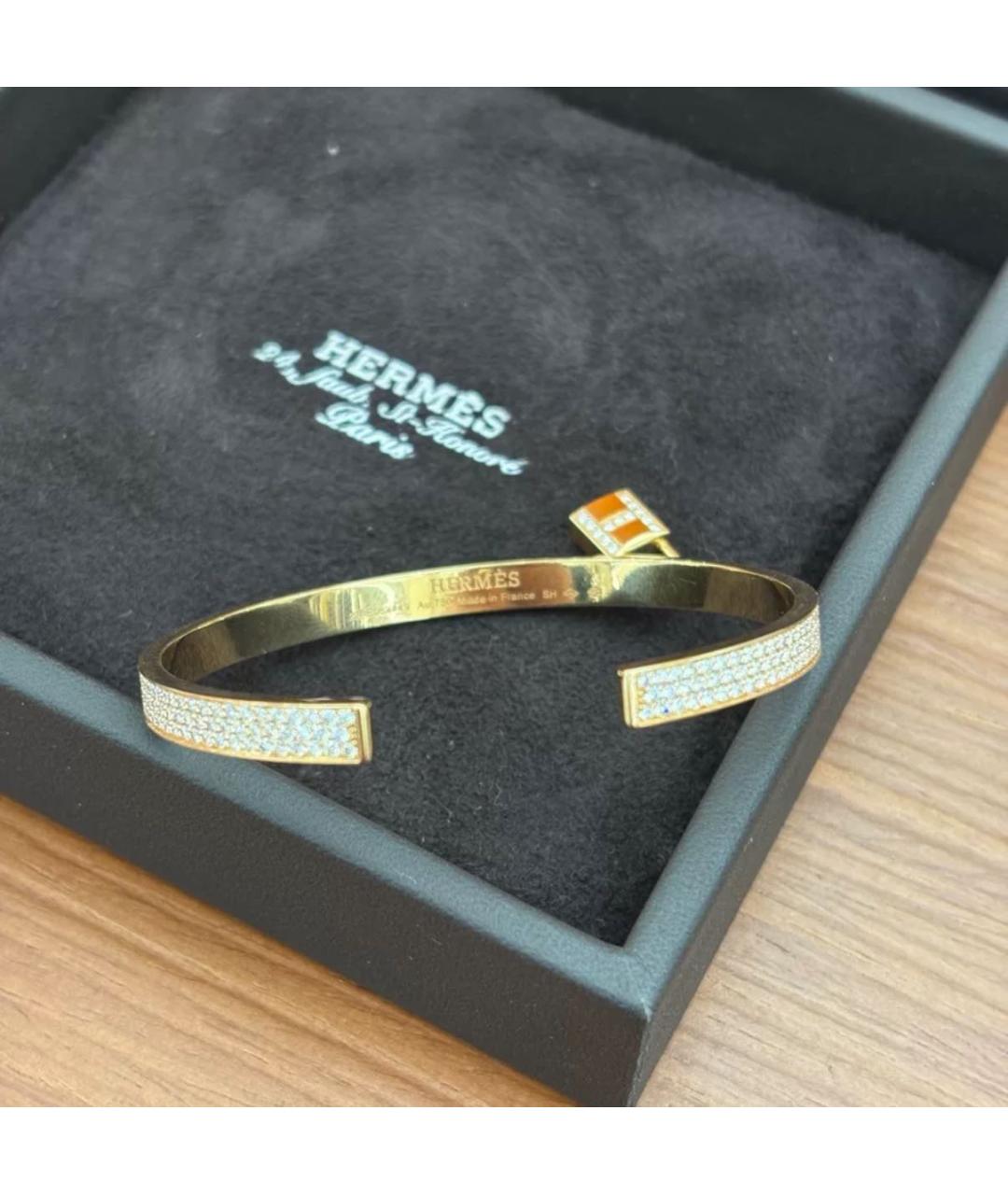 HERMES Золотой браслет из розового золота, фото 3