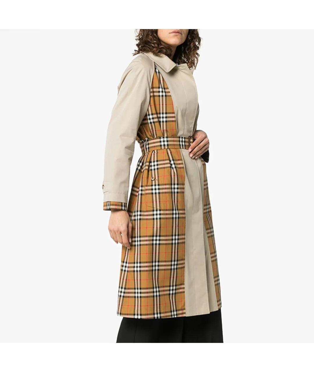 BURBERRY Бежевое пальто, фото 4