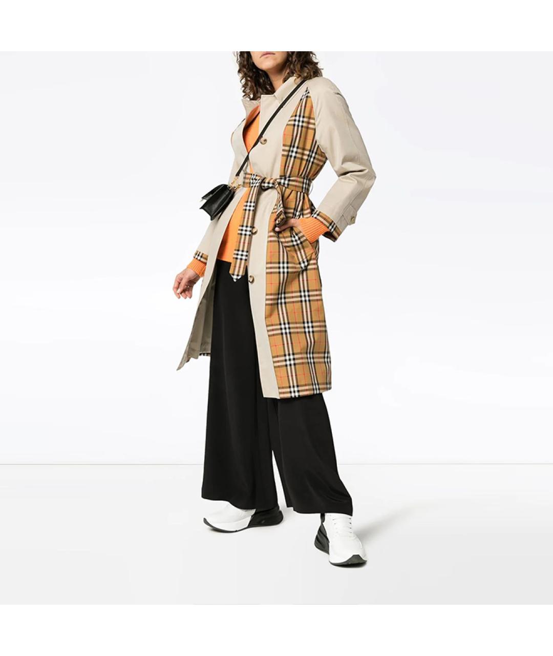 BURBERRY Бежевое пальто, фото 3