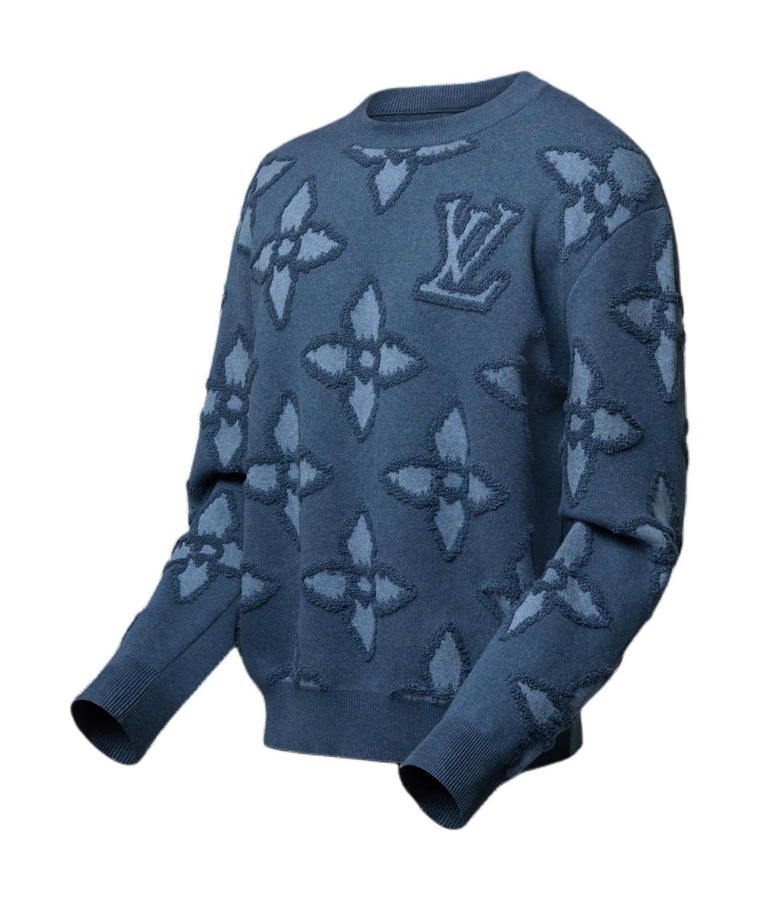 LOUIS VUITTON Темно-синий джемпер / свитер, фото 3