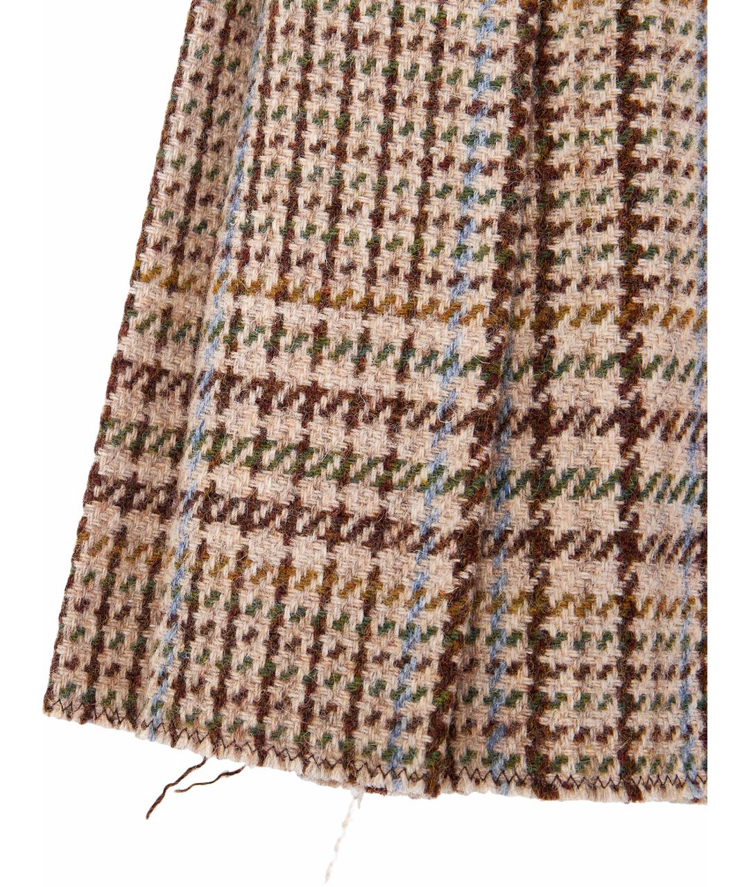 MIU MIU Бежевая шерстяная юбка мини, фото 12