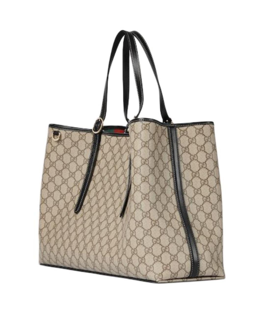 GUCCI Бежевая сумка тоут, фото 4