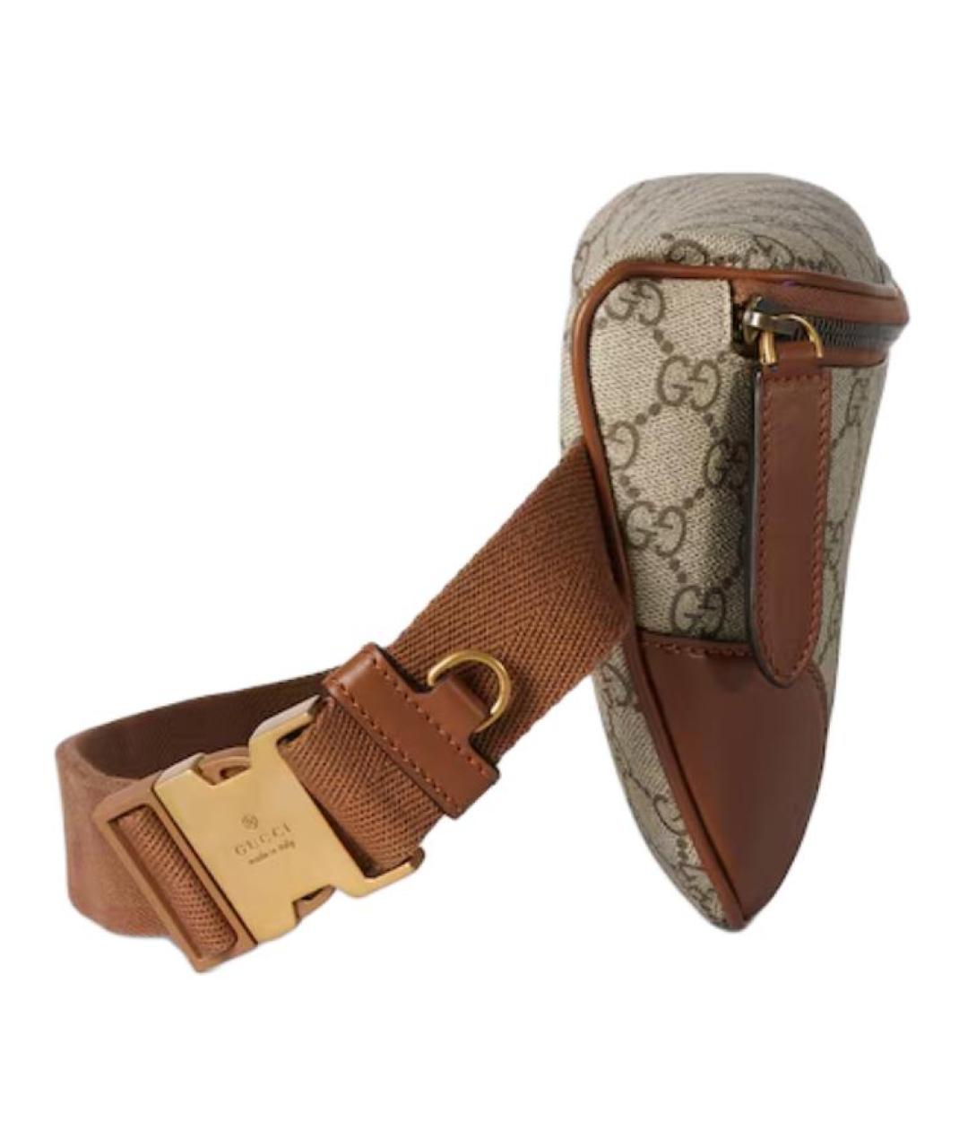 GUCCI Бежевая поясная сумка, фото 3